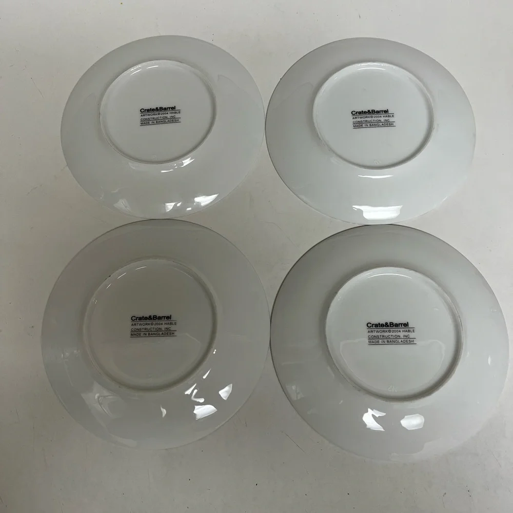 Crate&Barrel Holiday Dessert/Appetizer Plates